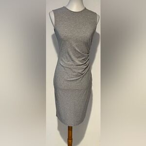 Theory Jovainna Ruched Grey Dress - Size‎ M